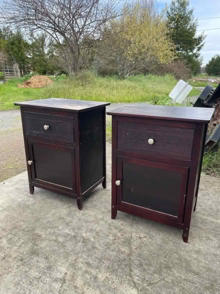 Photo of free Matching Wood end cabinets (Sebastopol) #1