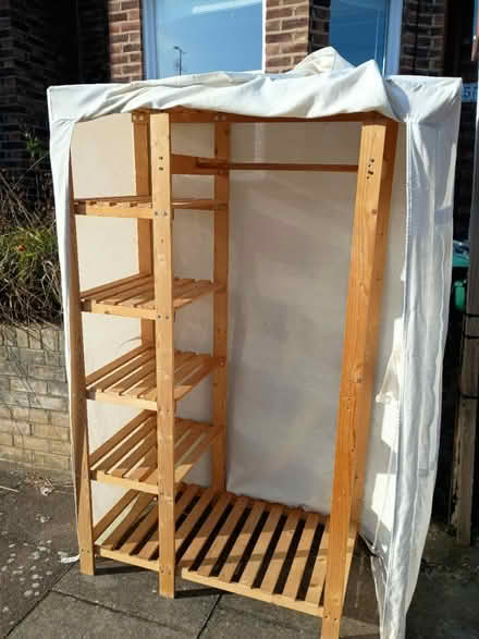 Photo of free Wardrobe with cloth covering (Hornsey N8) #1