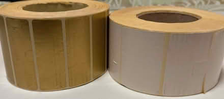 Photo of free 2 large rolls of self adhesive labels (Southsea PO5) #1