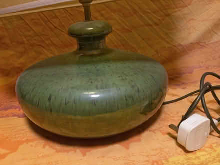 Photo of free Ceramic table lamp with shade (Southsea PO5) #3