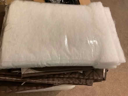 Photo of free Several pieces of quilted brown material & some bits wadding (Kingsway) #1