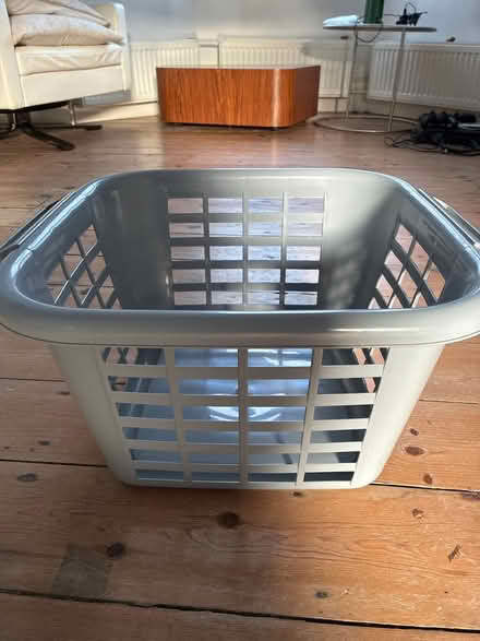 Photo of free Grey washing basket (Homerton E5) #1