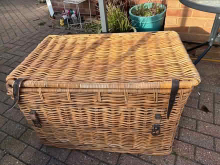 Photo of free Large wicker basket originally from habitat (Far Bletchley MK3) #1