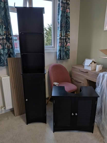 Photo of free Bathroom Storage Cabinets Black (Teddington) #1