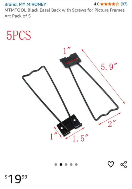 Photo of free Picture frame easel back (Etobicoke) #1