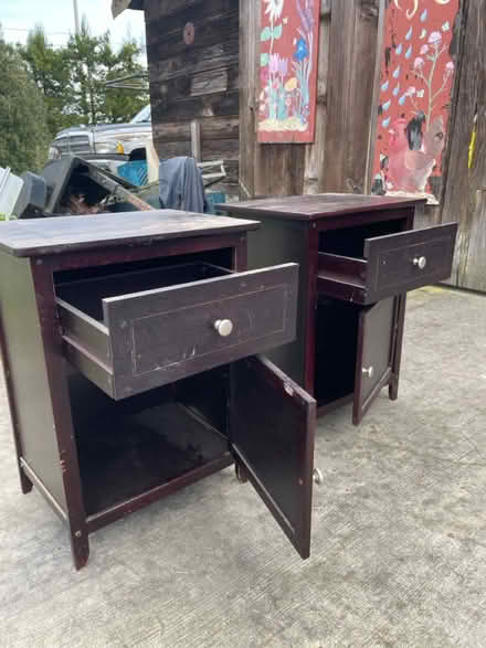 Photo of free Matching Wood end cabinets (Sebastopol) #2