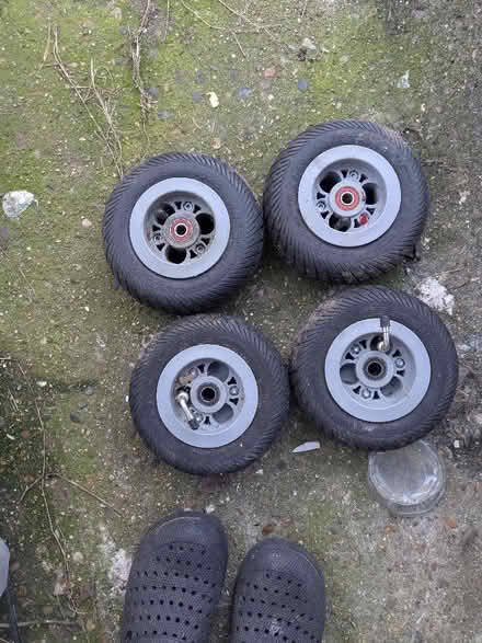 Photo of free Mobility scooter wheels (Witham CM8) #1