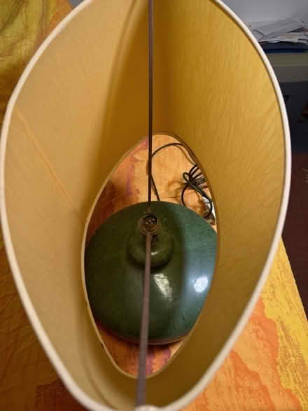 Photo of free Ceramic table lamp with shade (Southsea PO5) #1