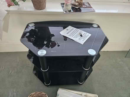 Photo of free Black glass coffee table (Roffey RH13) #1
