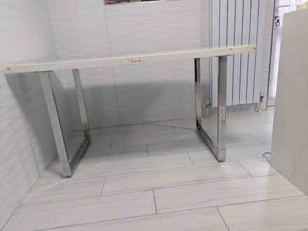 Photo of free White and chrome table (Northside Dublin) #1