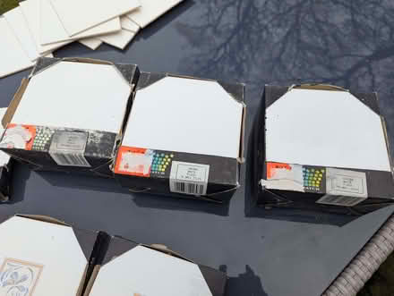 Photo of free Plain white wall tiles 15cm x15 cm (60 tiles) (Colinton EH13) #1