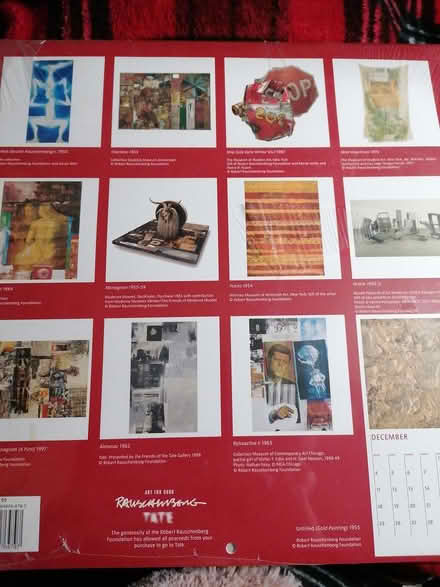 Photo of free Robert Rauschenberg Tate calendar (Dublin 1) #2