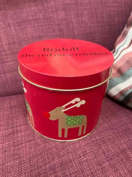 Photo of free Rudolph mug and coaster in a tin (Bampton OX18) #1