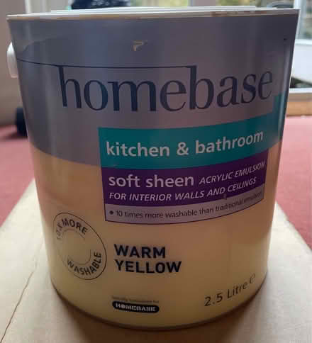 Photo of free Homebase Warm Yellow Paint (Crystal Palace SE19) #1