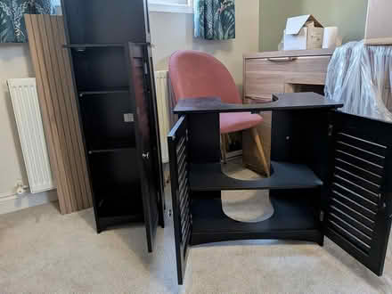 Photo of free Bathroom Storage Cabinets Black (Teddington) #4