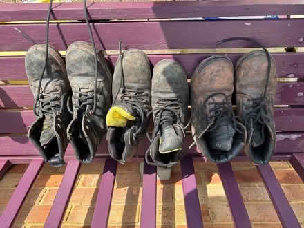 Photo of free Ladies steel cap boots size 5 (Far Bletchley MK3) #1