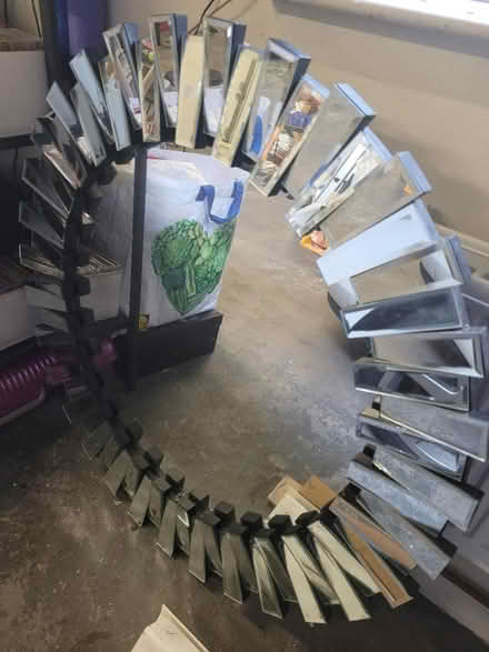 Photo of free Large 90cm diameter mirror (Ballyclare BT39) #1