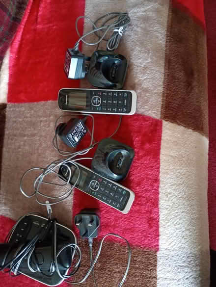 Photo of free Panasonic phone with 3 handsets (Elmstead Market CO77AJ) #1