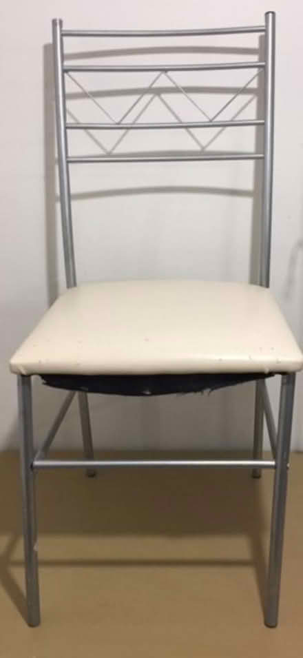 Photo of free Four leather dining chairs (Shepherd bush W11) #1