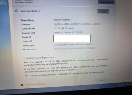 Photo of free HP Laptop - Model 15-ab243na (Stonebridge - NW10) #3