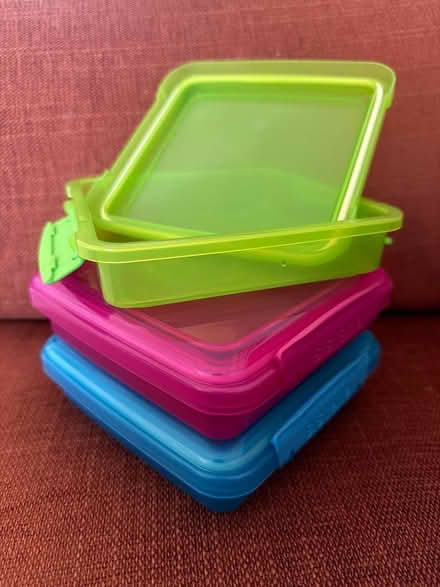 Photo of free 3 Systema storage boxes with airtight lids with rubber seal (Welling DA16) #1