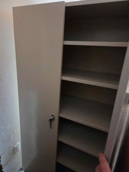 Photo of free Metal storage cabinets (three) (Howell) #3