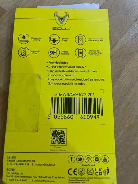 Photo of free Glass protector for iPhone 6/7/8 (Langley SL1) #2