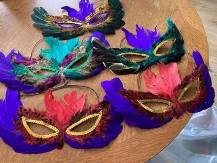 Photo of free Feather masquerade masks x 5 (HR6 Yarpole) #1