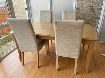 Photo of free Dining table and four chairs (Isleworth) #4
