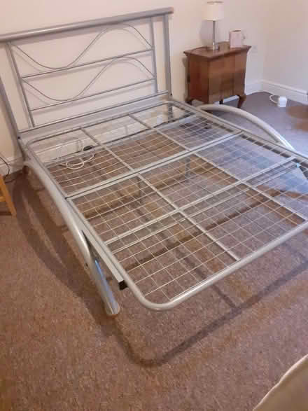 Photo of free Double metal frame bed (Warrington Centre WA1) #1