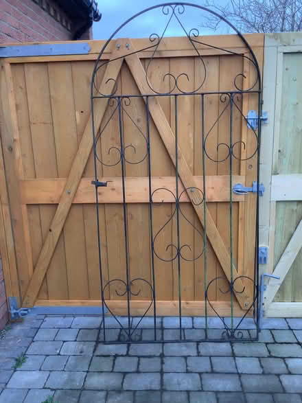 Photo of free Tall wrought iron garden gate (Rackheath NR13) #1