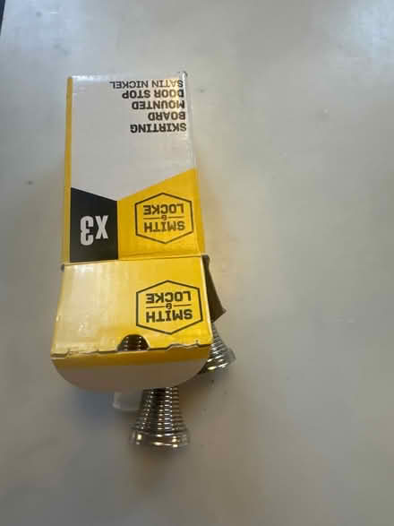 Photo of free 3 brand new door stops (Surbiton KT6) #1