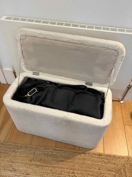 Photo of free Fluffy ottoman storage bench chair (W1) #2