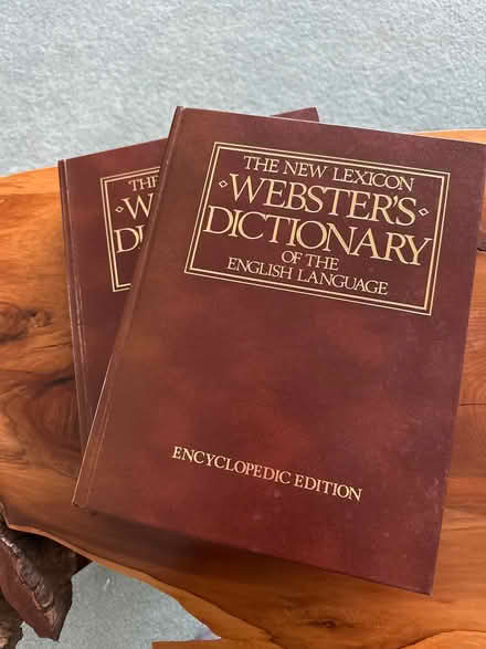 Photo of free Webster dictionary in 2 parts (Dearham CA15) #1