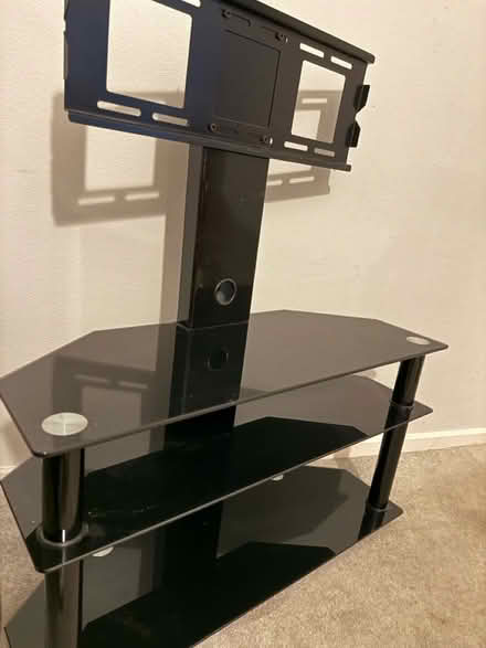 Photo of free Black Glass TV stand (Bailiff Bridge. BD12) #2