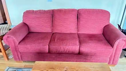 Photo of free red couch in good condition (Independence) #1