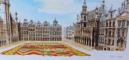 Photo of free Painting of the Flower Carpet on the Grand Place, Brussels (Leigh-on-Sea SS9) #3