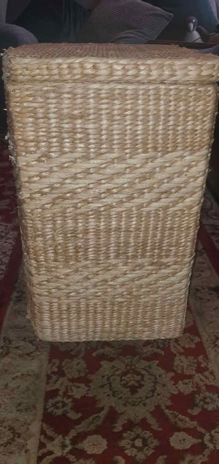 Photo of free Sturdy wicker laundry basket (Callington, PL17) #2