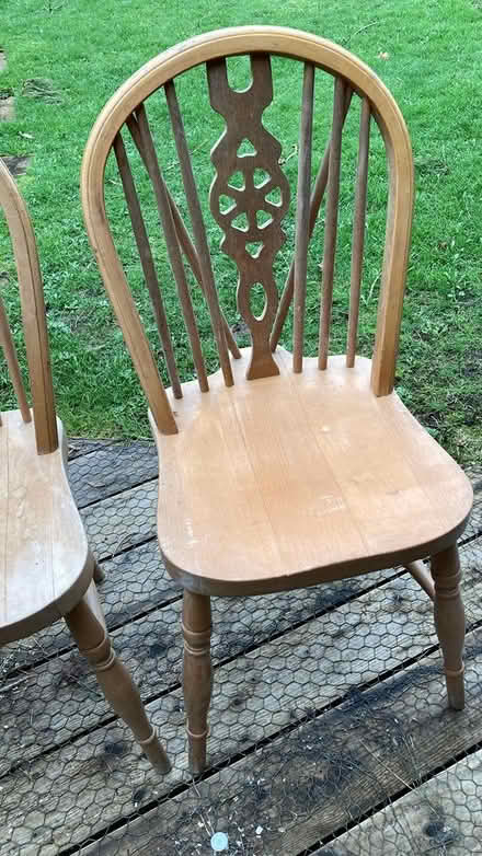 Photo of free 2 Wooden chairs (Sancreed) #2