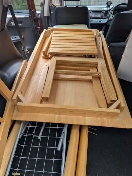 Photo of free Trable and two wooden chairs (Stoke Gifford) #2