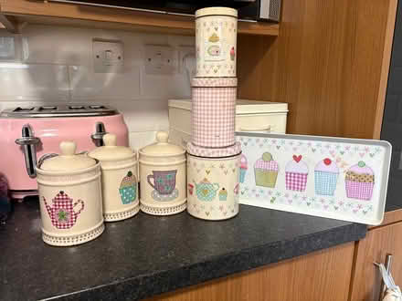Photo of free Tea/coffee, tins, tray (Upton CH49) #1