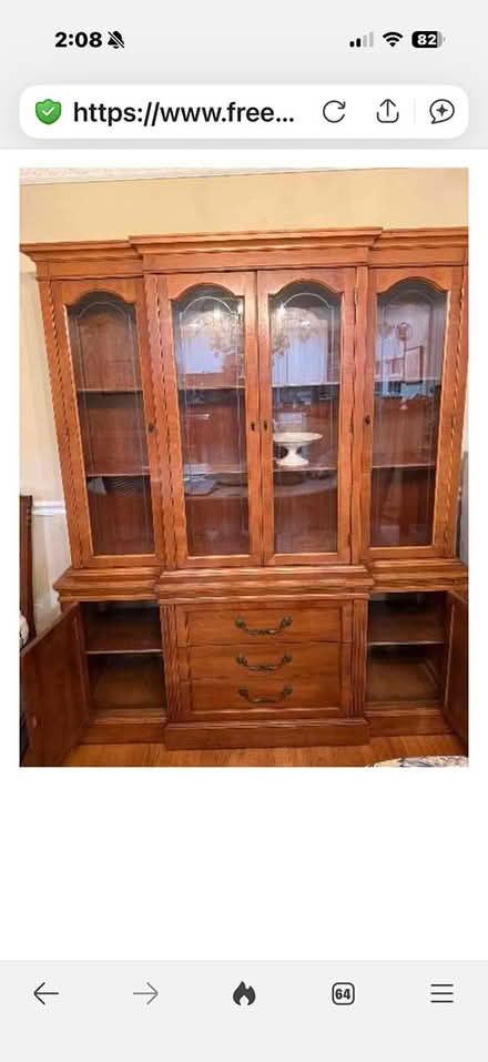 Photo of free China Cabinet and desk (Fairfax VA) #1