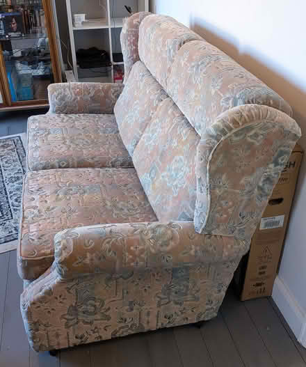 Photo of free 2 seater, high backed sofa (Alverthorpe WF2) #3