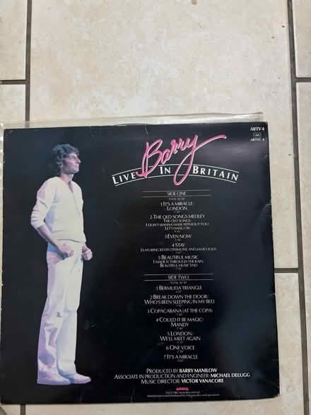 Photo of free Barry Manilow LP (Westbury BA13) #2