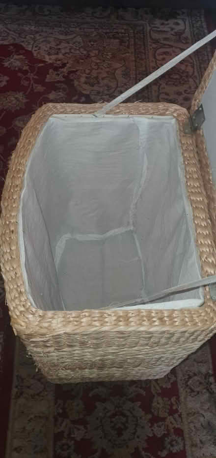 Photo of free Sturdy wicker laundry basket (Callington, PL17) #3