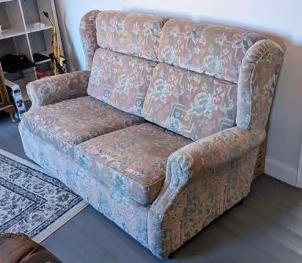 Photo of free 2 seater, high backed sofa (Alverthorpe WF2) #1