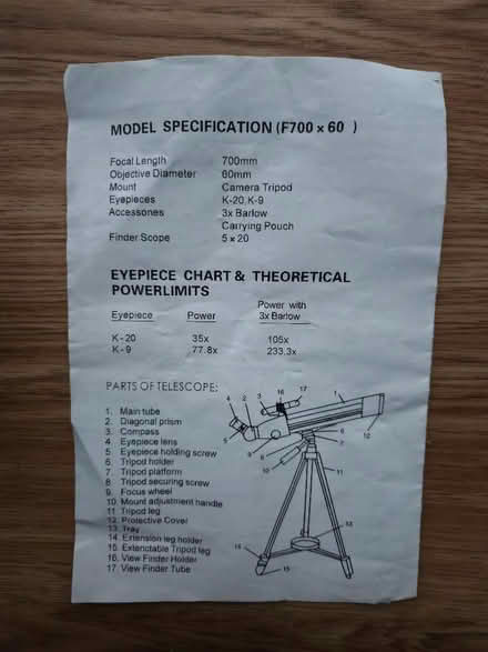 Photo of free Telescope (Southport PR9) #2