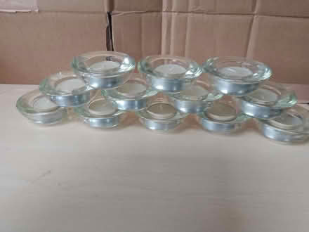 Photo of free 12 glass candle holders (Isleworth TW7 Near Rugby Gd) #2
