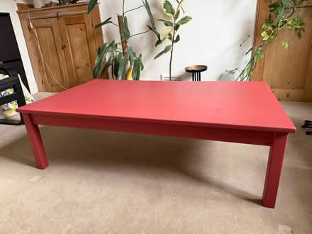 Photo of free Red coffee table (Southfields SW18) #1