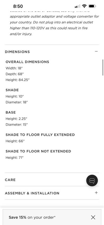 Photo of free CB2 Brushed-Nickel Floor Lamp (83rd & Mendingwall) #3